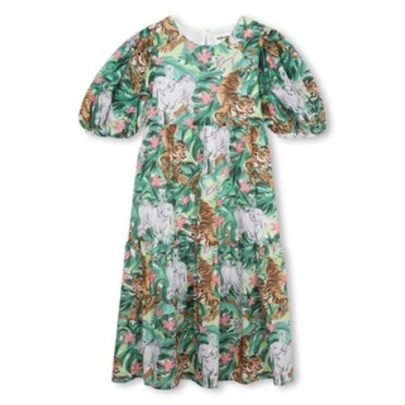 Kenzo Girl’s Graphic Animal/Floral Print Dress - Picture 1 of 9